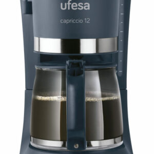 CAFETERA UFESA GOTEO CAPACIDAD: 12 TAZAS; 1.2 LITROS·PORTAFILTRO PIVOTANTE Y EXTRAÍBLE·FILTRO PERMANENTE·PLACA CALEFACTORA ANTIADHERENTE·VÁLVULA ANTIGOTEO·DESCONEXIÓN AUTOMÁTICA·CAZO DOSIFICADOR DE CAFÉ 680W
