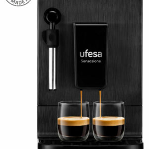 CAFETERA UFESA SUPERAUTOMATICA SENSAZIONE GRANO Y MOLIDO 20 BARES PANEL TACTIL FUNCION VAPOR CMAB200