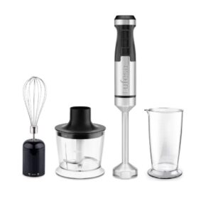 BATIDORA UFESA C.M. 1500W + PICADORA 500ML + MONTACLARAS FUNCIÓN TURBO 4 CUCHILLAS DE ALTA EFICIENCIA ERGONÓMICA DISEÑO ANTISALPICADURAS VASO MEDIDOR BATIDOR EMULSIONADOR