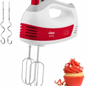 BATIDORA UFESA AMASADORA MANO 400W DISEÑO ERGONÓMICO 5 VELOCIDADES + TURBO 400W