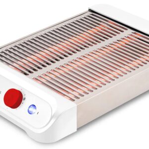 TOSTADOR UFESA PLANO 900W BLANCO 3 BARRAS Superficie de tostado XL (25 x 21,5 cm) 7 NIVELES DE POTENCIA REF. 71306102