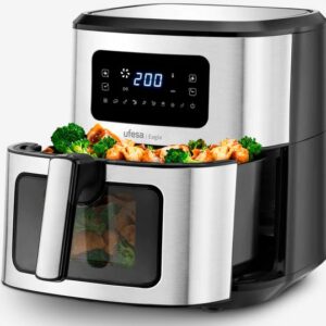 FREIDORA UFESA (.) SIN Aceite 6,5L. 1700W 200ºC 6.5 L 8 PROGRAMAS TEMPORIZADOR CIRCULACION AIRE 360º