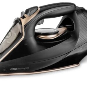 PLANCHA UFESA 2800W VAPOR SUELA CERAMICA 200GR GOLPE DE VAPOR 0-45 GR/MIN. SISTEMA ANTICAL 3 EN 1 NEGRA