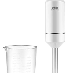 BATIDORA UFESA C.M.1500W BLANCA FUNCIÓN VELOCIDAD TOUCHSPEED 4 CUCHILLAS DE ALTA EFICIENCIA ERGONÓMICA DISEÑO ANTI SALPICADURAS VASO MEDIDOR