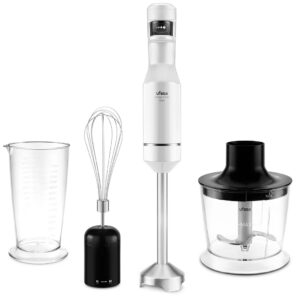 BATIDORA UFESA C.M. 1500W + PICADORA 500ML + MONTACLARAS FUNCIÓN DE VELOCIDAD ¨TOUCHSPEED¨ CON PANTALLA DIGITAL 4 CUCHILLAS DE ALTA EFICIENCIA ERGONÓMICA DISEÑO ANTISALPICADURAS VASO MEDIDOR BATIDOR EMULSIONADOR