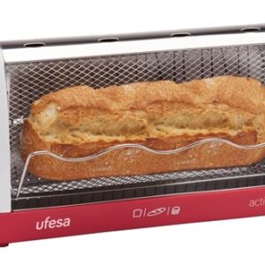 TOSTADOR UFESA MULTIPAN TODO TIPO DE PAN REJILLA PROTECTORA DE MÁXIMA SEGURIDAD PINZAS PARA EXTRAER EL PAN PINZAS DE SUJECIÓN DEL CABLE RECOGECABLES 700W