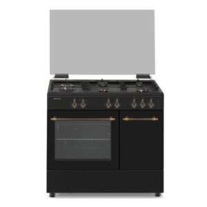 Cocina de gas butano 90 cm Rústica Negra - COCI90PBRN1 - Johnson
