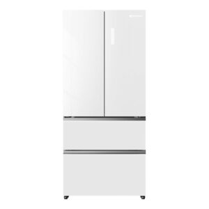 Frigorífico francés 190x84 cm 2 puertas 2 cajones E Cristal Blanco - JRFS1986ENGW - Johnson