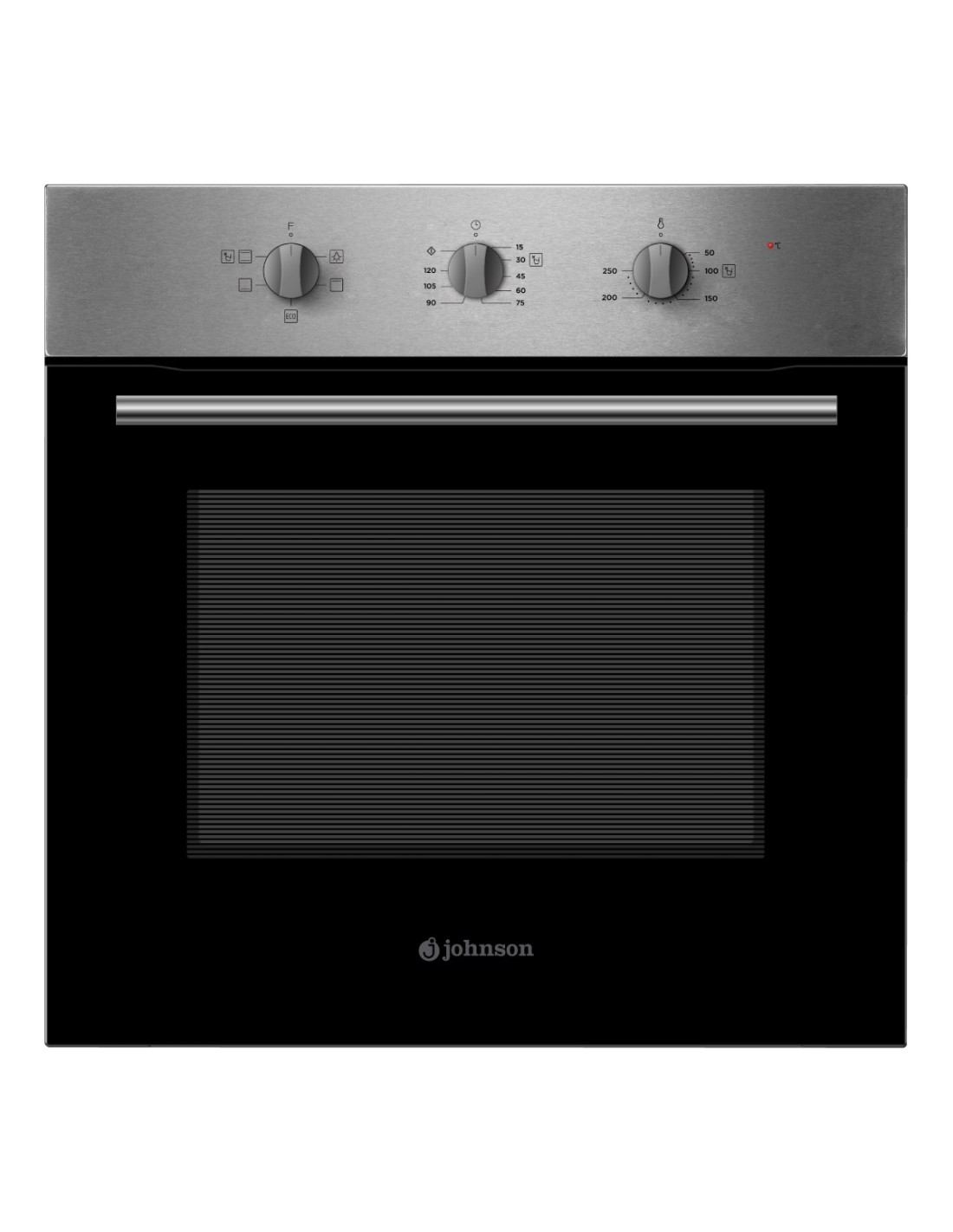 Horno 4 funciones y AquaClean Inox y Cristal Negro - 60 Centímetros - JOR70CX - Johnson