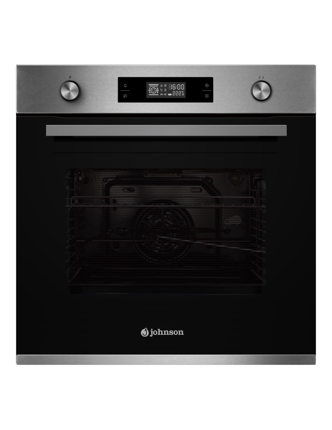 Horno 9 funciones pirolítico Inox y Cristal Negro - 60 Centímetros - JOR70XP - Johnson