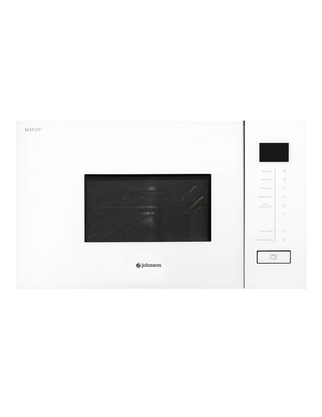 Microondas integrable con Grill 20 litros Cristal Blanco - JOMI20BINT - Johnson